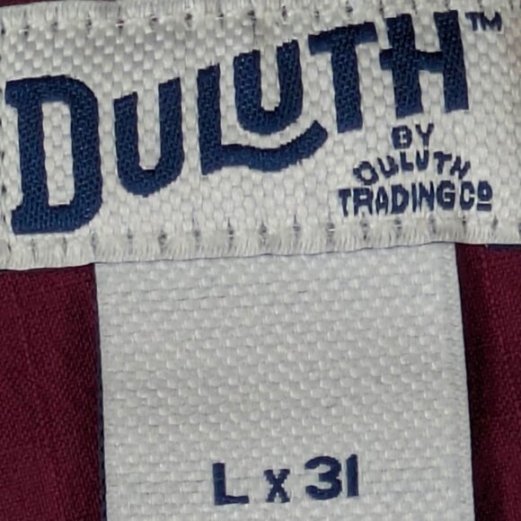 Duluth Trading Heirloom Gardening Bib Overalls Red Burgundy Womens L x 31 - Picture 16 of 16